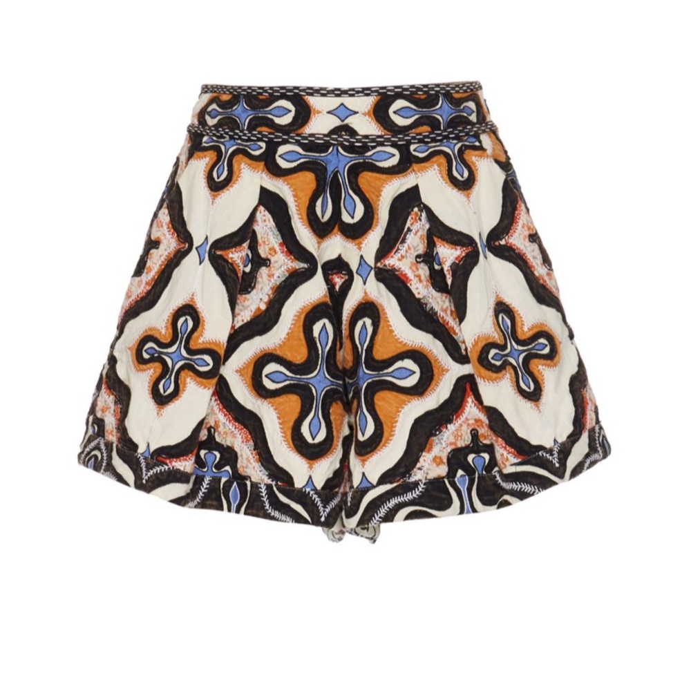 NWT Ulla Johnson Tariq Printed Cotton Shorts